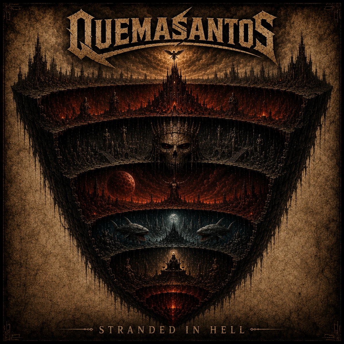 Quemasantos — Stranded In Hell album artwork